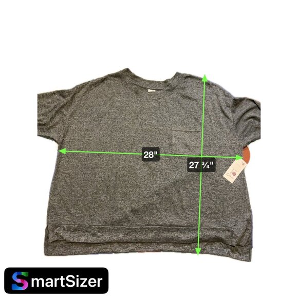 Secret Treasures NWT Grey Long Sleeve Round Neck Sleepwear Top SZ 3XL - Picture 7 of 8